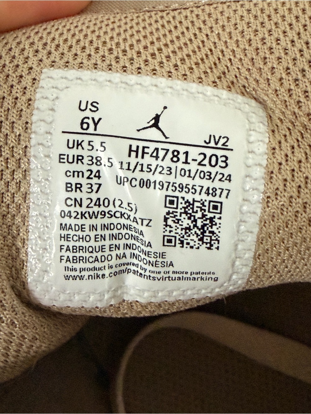 Nike Air Jordan 1 w/ Golfkicks DIY Spikes Mid Taupe Cream High-Top Golf Shoes 6 - Picture 8 of 8